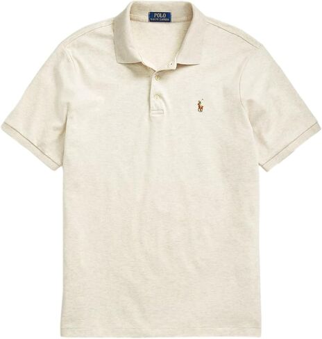 Polo Ralph Lauren Mens Medium Fit Interlock Pony Shirt YellowHtrSigPny, L in Saudi Arabia