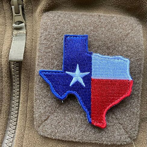 Die-Cut Tactical Texas Patch - Red White Blue in Saudi Arabia