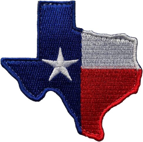 Die-Cut Tactical Texas Patch - Red White Blue in Saudi Arabia