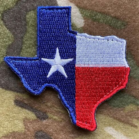 Die-Cut Tactical Texas Patch - Red White Blue in Saudi Arabia