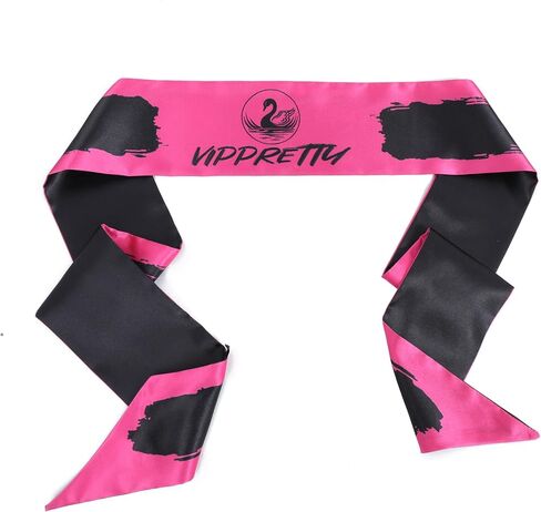 2Pcs Satin Edge Laying Scarf Scarves for Women's Lace Front Wig Non Slip Wigs Grip Band for Yoga, Makeup,Facial, Sport .One side black, One side brand pattern.Length 60 inch, Width 3.75 inch in Saudi Arabia