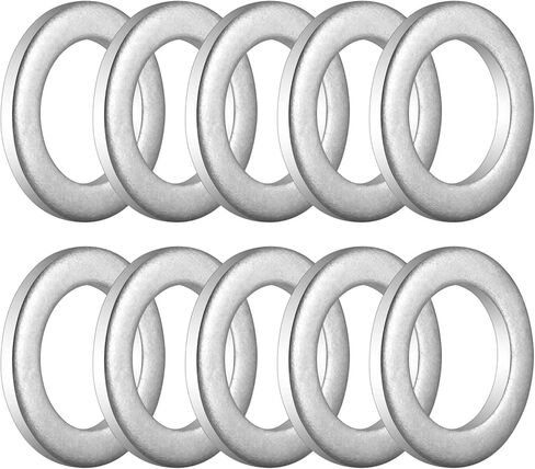 10 قطع حشيات صرف الزيت من الألومنيوم لغاسل التكسير لهوندا أكورد سيفيك CRV CR-V Acura Odyssey Pilot Fit Ridgeline عنصر، بديل للقطعة # 94109-14000، يستخدم لتغيير الزيت in Kuwait