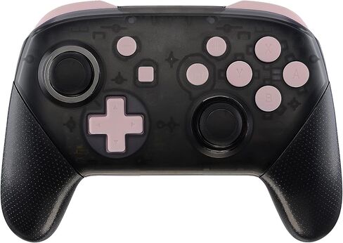 eXtremeRate Wood Grain Repair ABXY D-pad ZR ZL L R Keys for Nintendo Switch Pro Controller, DIY Replacement Full Set Buttons with Tools for Nintendo Switch Pro Controller - Controller NOT Included in Saudi Arabia