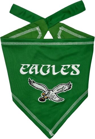 Pets First NFL Philadelphia Eagles Throwback TIE Bandana, Large/X-Large Dog Bandana Scarf Bib for Pet Cat Dog. The Ultimate Game-Day, Party Bandana in Saudi Arabia