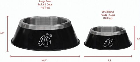 Littlearth NCAA All Pro Pet Bowl, Washington State Cougars, Size: Large in Saudi Arabia