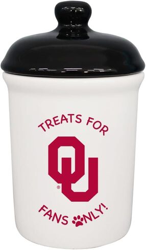 The Memory Company | Licensed NCAA Treats for Team Fans Only Ceramic Pet Treat Canister in Saudi Arabia