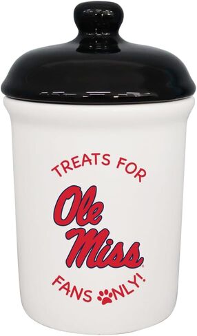 The Memory Company | Licensed NCAA Treats for Team Fans Only Ceramic Pet Treat Canister in Saudi Arabia