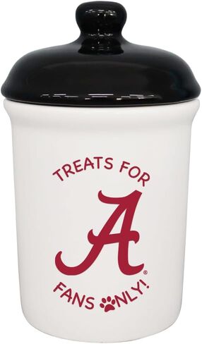 The Memory Company | Licensed NCAA Treats for Team Fans Only Ceramic Pet Treat Canister in Saudi Arabia