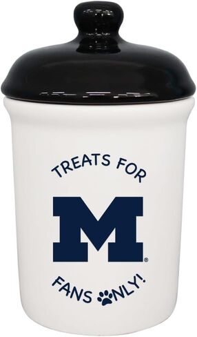 The Memory Company | Licensed NCAA Treats for Team Fans Only Ceramic Pet Treat Canister in Saudi Arabia