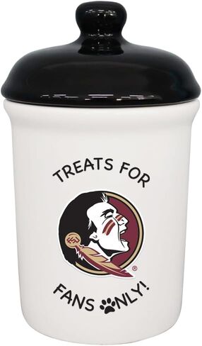 The Memory Company | Licensed NCAA Treats for Team Fans Only Ceramic Pet Treat Canister in Saudi Arabia