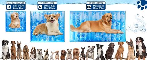 Summer Pet Cooling Ice Pad，Suitable for Cat and Dog Cooling Pads，A Must-Have Pet Mat for Beaches, Camping, and Travel (Off White, Small) in Saudi Arabia