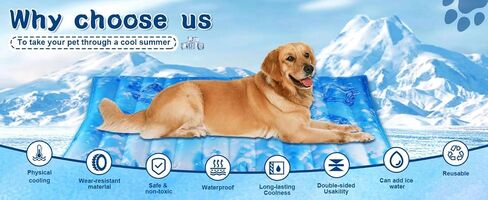 Summer Pet Cooling Ice Pad，Suitable for Cat and Dog Cooling Pads，A Must-Have Pet Mat for Beaches, Camping, and Travel (Off White, Small) in Saudi Arabia