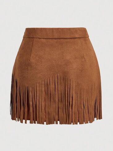 Western Skirts for Women Fringe Mini Suede Cowgirl Skirt for Country Concert Rodeo Outfit Rave Festival in Saudi Arabia