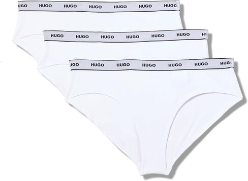 HUGO Men's 3-Pack Repeat Logo Cotton Stretch Briefs in Kuwait