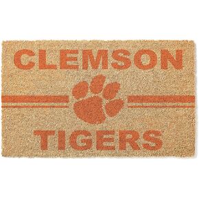 KH Sports Fan Clemson Tigers Logo Team Coir Doormat, Multi (1063100174) in Saudi Arabia