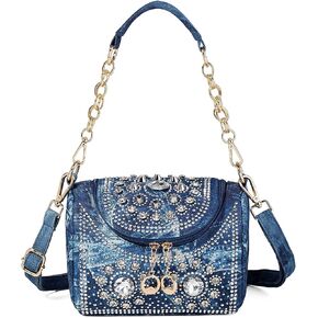 محفظة بلينغ راينستون للنساء حقيبة كتف مسائية كيس كتف متألقة بلورات حفلات الزفاف الكريستالية in Kuwait