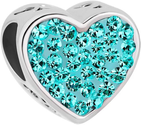 Roy Lopez MOM Love Heart Charm Bead for Bracelet in Saudi Arabia