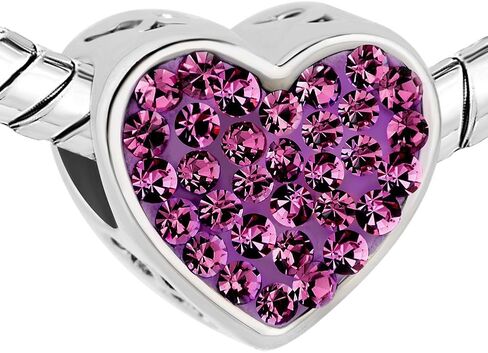 Roy Lopez MOM Love Heart Charm Bead for Bracelet in Saudi Arabia
