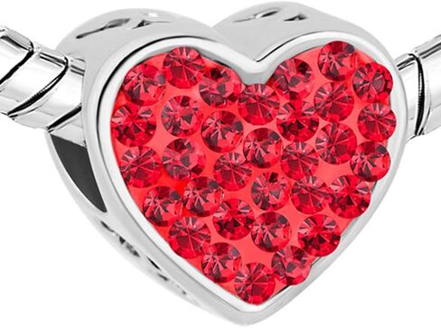 Roy Lopez MOM Love Heart Charm Bead for Bracelet in Saudi Arabia