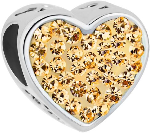 Roy Lopez MOM Love Heart Charm Bead for Bracelet in Saudi Arabia