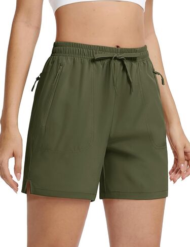 TACVASEN Women's 5" Hiking Shorts Quick Dry Lightweight UPF 50+ Athletic Shorts with Pockets Summer Golf Casul Workout in Saudi Arabia