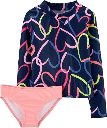 Carter's Girls' 2-Piece Swimwear Set (as1, Age, 3_Years, Navy Floral/Pink) in Saudi Arabia