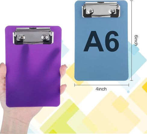 6 أجهزة كمبيوتر محافظة صغيرة ، مصغرات مصطلحات 4 × 6 لتنظيم الأوراق الفضفاضة ، قوائم التسوق ، بطاقات نقاط الجولف (6 ملونة مختلفة) in Kuwait