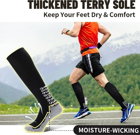 3 أزواج قبضة كرة القدم الجوارب الرجال ملهى غير قسيمة كرة قدم كرة السلة الجوارب الجوارب الركبة عالية الجوارب طويلة in Kuwait