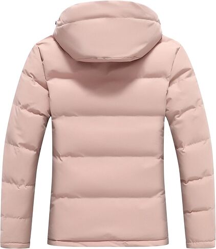 MOERDENG Women's Lightweight Full-Zip Puffer Jacket with Hood Quilted Warm Winter Coat Water Resistance Winter Jacket in Saudi Arabia