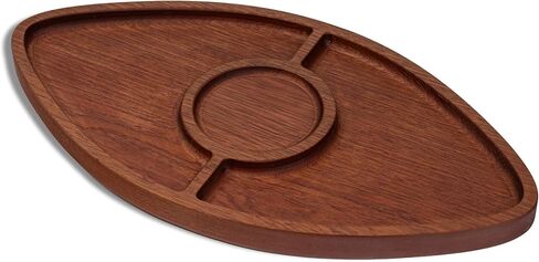 The Memory Company | Licensed NFL Acacia Football with Round Center Serving Board in Saudi Arabia