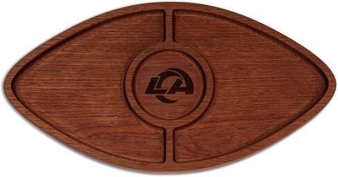 The Memory Company | Licensed NFL Acacia Football with Round Center Serving Board in Saudi Arabia