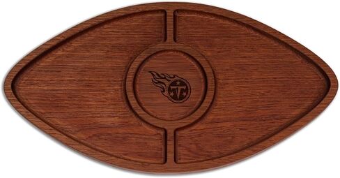 The Memory Company | Licensed NFL Acacia Football with Round Center Serving Board in Saudi Arabia