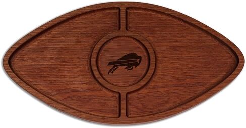 The Memory Company | Licensed NFL Acacia Football with Round Center Serving Board in Saudi Arabia