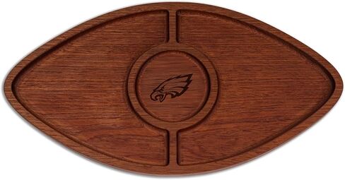 The Memory Company | Licensed NFL Acacia Football with Round Center Serving Board in Saudi Arabia
