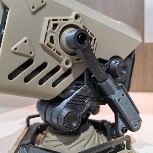 Military Style 3D Printed Pen Holder, Adjustable Desk Organizer with Clicking Lock Mechanism, PETG Material, Purple and Orange (Blue) in Kuwait