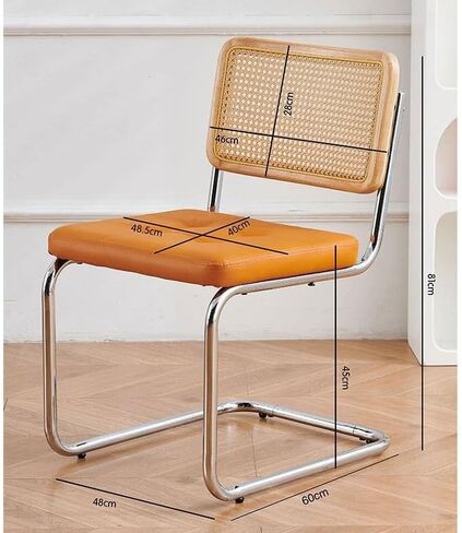Office Chair Scandinavian Woven Rattan Chair Household Dining Table Chair Antique Dining Chair Study Living Room Backrest Chair Home Office Desk Chairs in Saudi Arabia