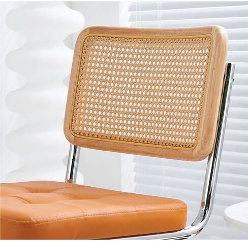 Office Chair Scandinavian Woven Rattan Chair Household Dining Table Chair Antique Dining Chair Study Living Room Backrest Chair Home Office Desk Chairs in Saudi Arabia