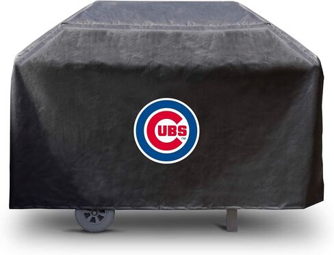 Fanmats 42277 MLB - CHICAGO CUBS COPS RETRANGULAR BLACK COVER - FITS 3 and 4 Burner Comrills - 68in x 21in × 35in in Kuwait
