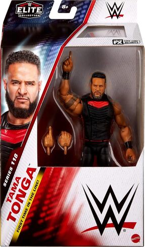 Mattel WWE Elite Action Figure & Accessories ، Series #118 ، Tonga LOA القابل للتحصيل بحجم 6 بوصات مع 25 نقطة مفصلية وأيدي قابلة للتبديل in Saudi Arabia