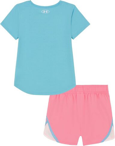 Under Armour UA PRINTED WOVEN SHORT SET, STREAM, 9/12M in Saudi Arabia