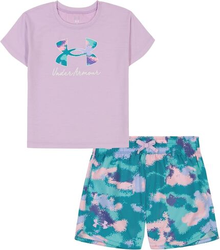 Under Armour UA PRINTED WOVEN SHORT SET, STREAM, 9/12M in Saudi Arabia