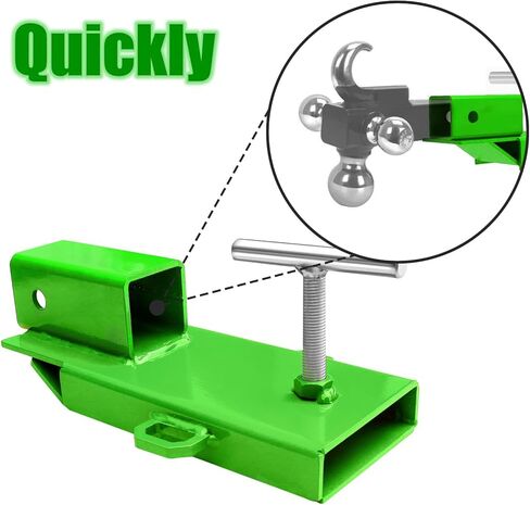 Forklift Trailer Hitch Attachment, 2 Inch Hitch Receiver Pallet Fork Trailer Towing Adapter with Safety Chain,1PC(Black) in Kuwait