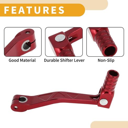 Folding Motorcycle Gear Shifter Lever for Apollo BBR Aluminum Alloy Pedal Shift Lever Arm Titanium Tone in Saudi Arabia