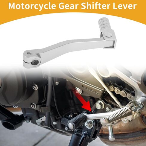 Folding Motorcycle Gear Shifter Lever for Apollo BBR Aluminum Alloy Pedal Shift Lever Arm Titanium Tone in Saudi Arabia