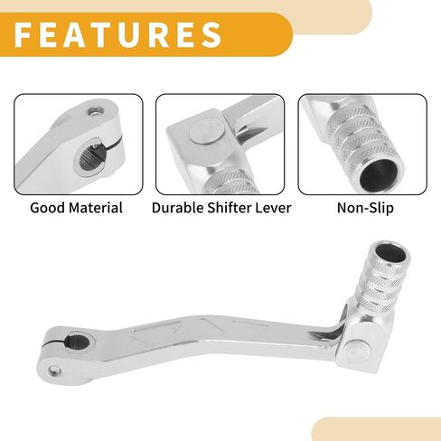 Folding Motorcycle Gear Shifter Lever for Apollo BBR Aluminum Alloy Pedal Shift Lever Arm Titanium Tone in Saudi Arabia