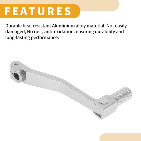 Folding Motorcycle Gear Shifter Lever for Apollo BBR Aluminum Alloy Pedal Shift Lever Arm Titanium Tone in Saudi Arabia