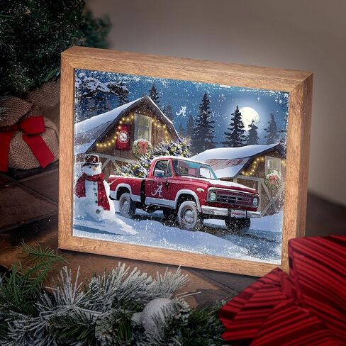 Sporticulture NCAA Virginia Tech Hokies LED Lite Box 10" x 8" – Backlit Picture Frame with 4 Seasonal Art Slides – Light Up Wall Display for Dorm Room, Game Day Decor, or Office in Kuwait