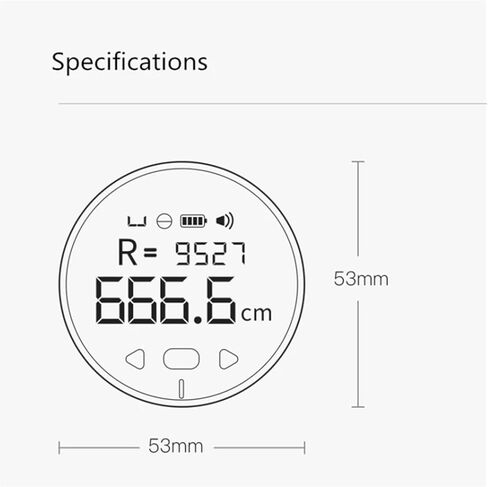 شريط المسطرة الإلكترونية شاشة LCD HD قابلة لإعادة شحن 200 مللي أمبير في الساعة شريط رقمي قائم بذاته قياس المسطرة مع شريط الإضاءة الخلفية قياس in Kuwait