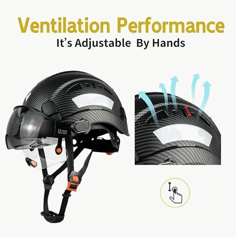 خوذة السلامة الصناعية مع فطائر الأذن القبعة الصلبة مع Visor Vented OSHA المعتمدة من Hardhats أعمال البناء حماية رئيس ANSI/ISEA Z89.1 in Kuwait