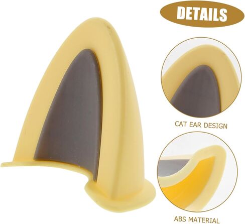 3pairs Creative Cat Cat Ear Helled Decorations من السهل تثبيت الحلي المتينة لدراجات الدراجات النارية والخوذات الكهربائية فريدة من نوعها ورمادي الرمادي in Saudi Arabia
